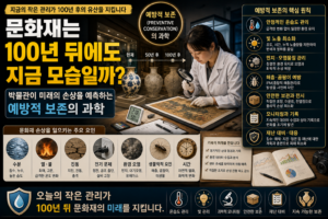 문화재는 100년 뒤에도 지금 모습일까? 박물관이 미래의 손상을 예측하는 예방적 보존의 과학 2 100년뒤 썸네일