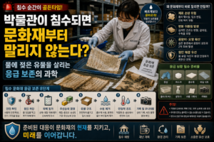 박물관이 침수되면 문화재부터 말리지 않는다? 물에 젖은 유물을 살리는 응급 보존의 과학 6 박물관이 침수되면 썸네일