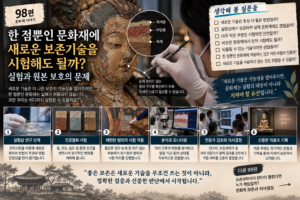 한 점뿐인 문화재에 새로운 보존기술을 시험해도 될까? 실험과 원본 보호의 문제 7 보존기술 썸네일