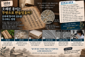 오래된 종이는 무엇으로 만들었을까? 문화재 종이의 섬유를 조사하는 방법 2 오래된종이 썸네일