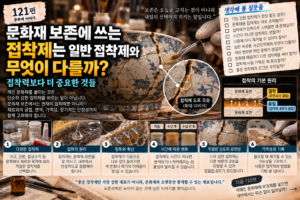 문화재 보존에 쓰는 접착제