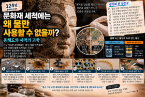 문화재 세척에는 왜 물만 사용할 수 없을까?