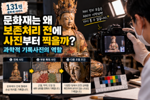 문화재는 왜 보존처리 전에 사진부터 찍을까? 과학적 기록사진의 역할