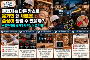 문화재를 다른 장소로 옮기면 왜 새로운 손상이 생길 수 있을까?