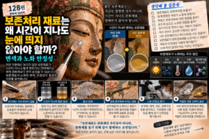 보존처리 재료는 왜 시간이 지나도 눈에 띄지 않아야 할까? 변색과 노화 안정성