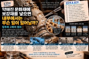 약해진 문화재에 보강재를 넣으면