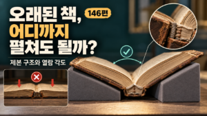오래된 책이 잘 펼쳐지지 않으면 어디까지 열어도 될까? 썸네일